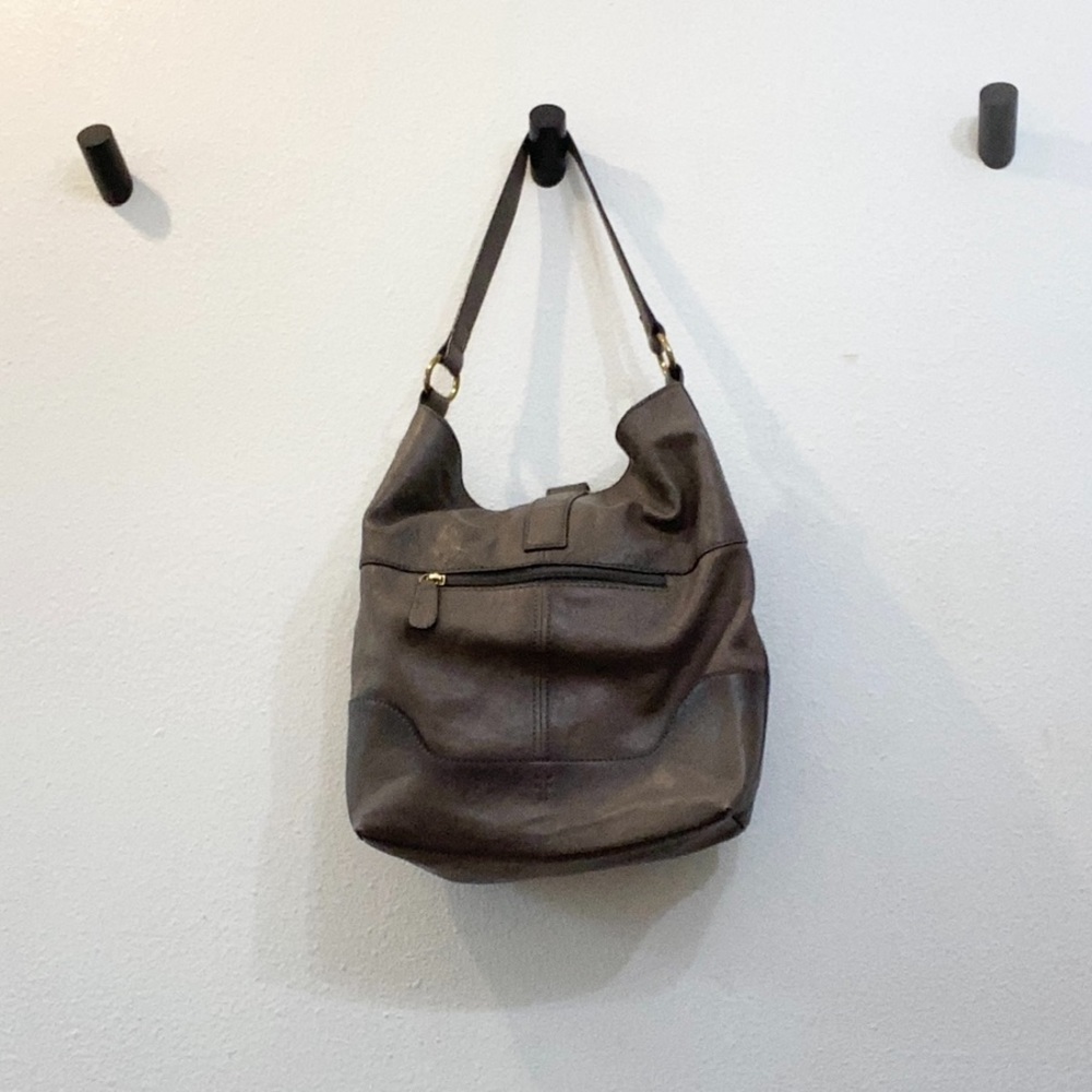FRYE Leather Ring Hobo Bag - Picture 2 of 12